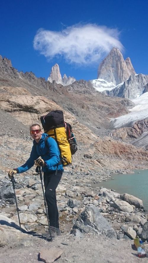 Fitz Roy Smolo, hora v pozad