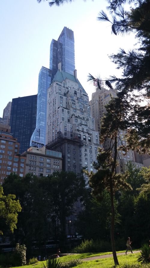 Mrakodrapy v NYC u Central Parku