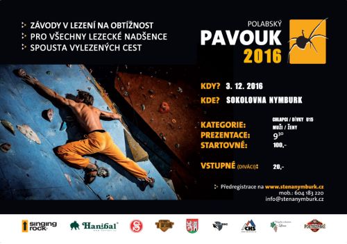Polabsk pavouk 2016 plakt